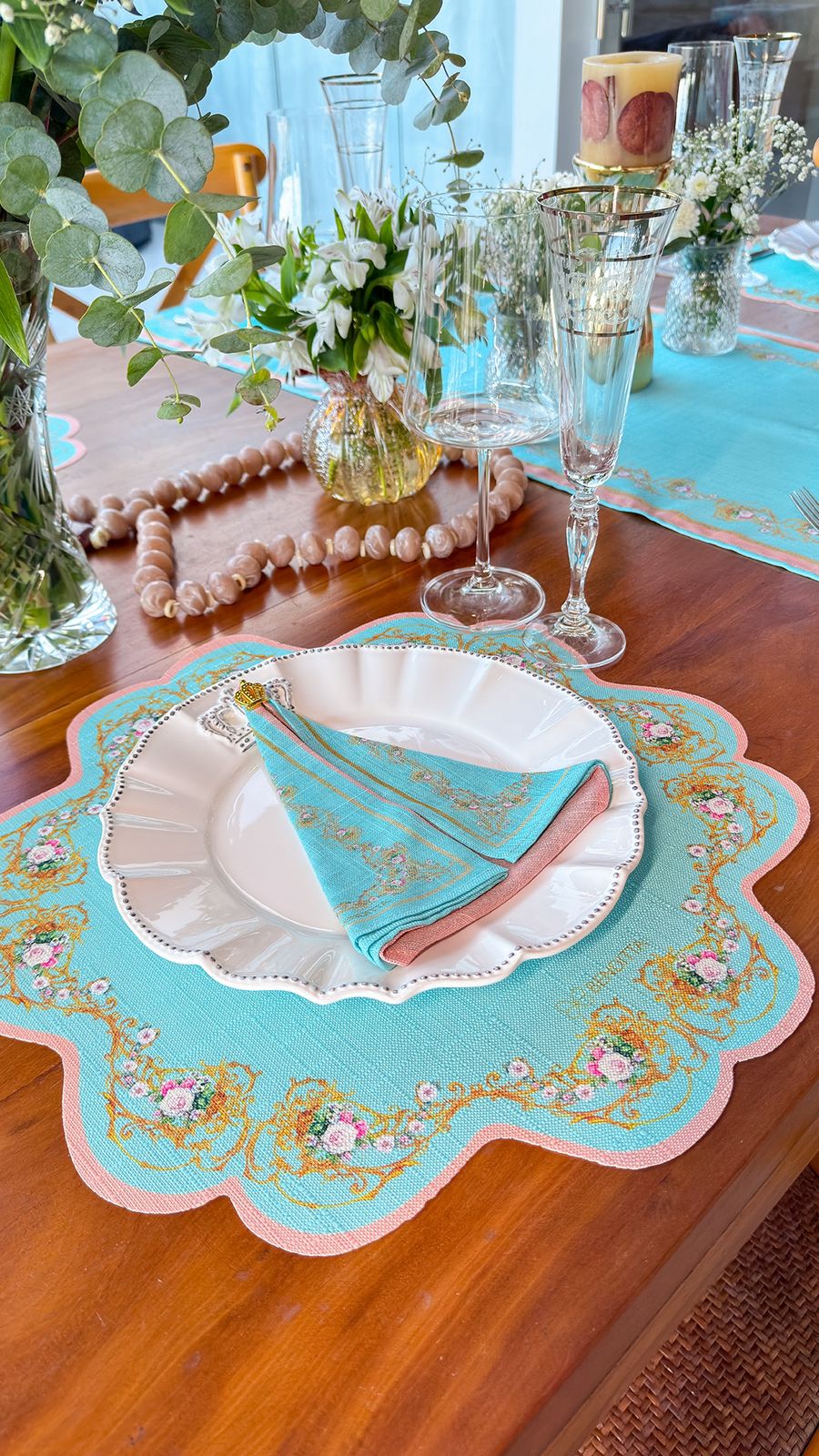 Placemat and Napkin - Religious Theme - 4 places