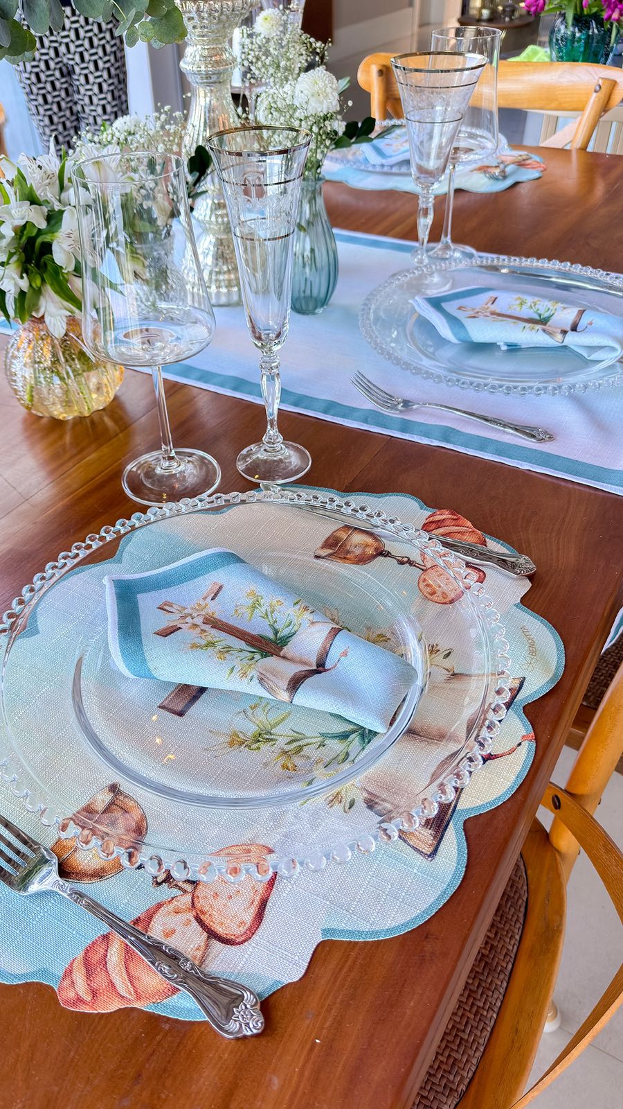 Placemat and Napkin - Religious Theme - 4 places