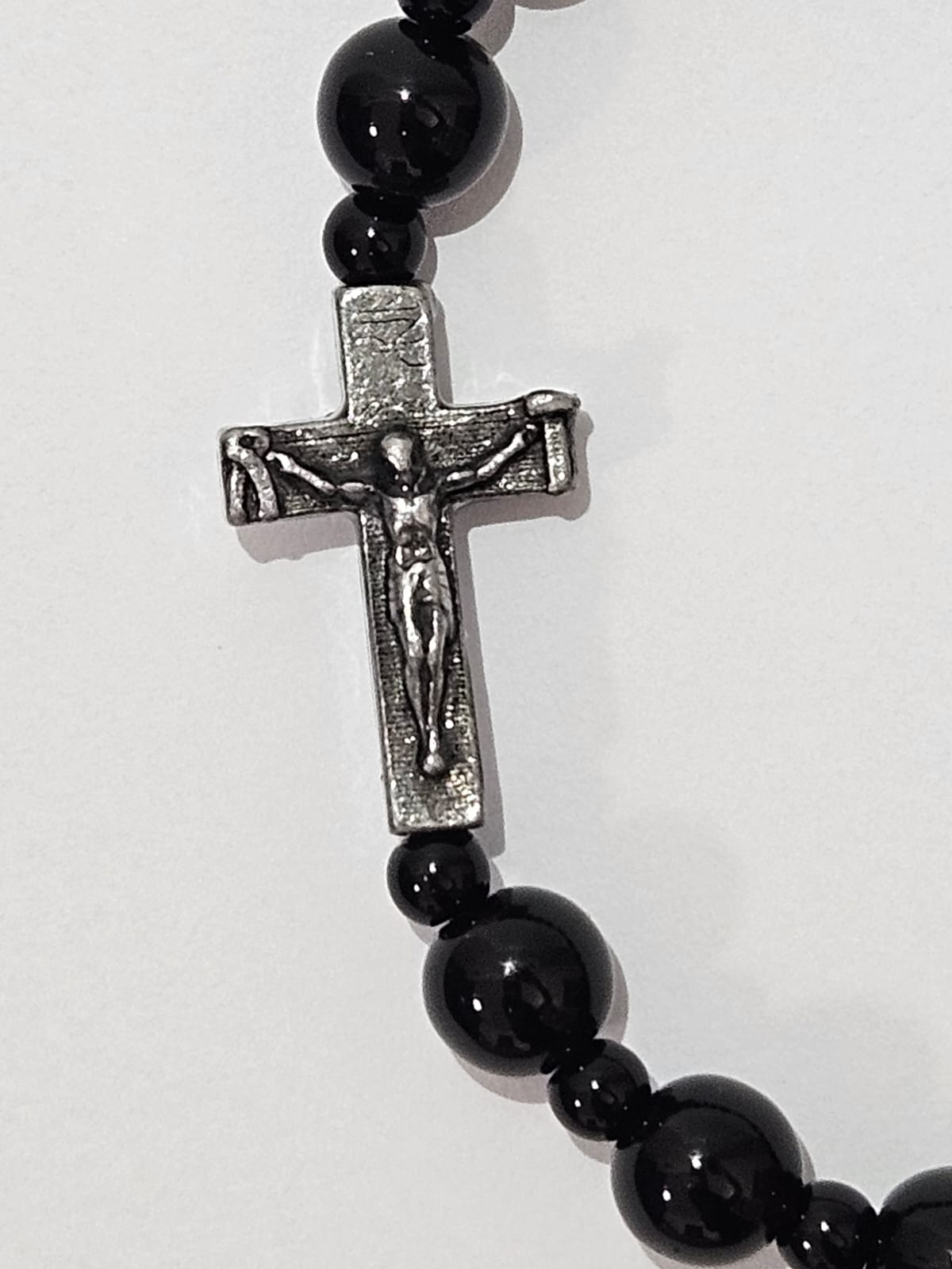 Rosary Bracelet in Natural Agate Stone Shine