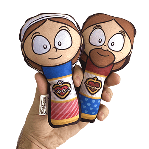 Jesus and Mary Rattle Kit