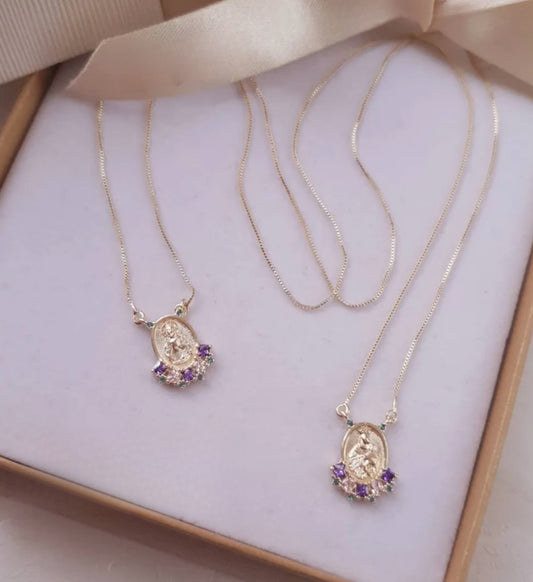 Scapular of Our Lady of Mount Carmel and Sacred Heart of Jesus