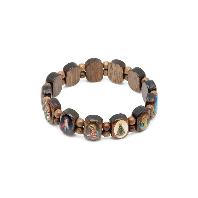 Pulseira Devoção em Madeira Imbuia - 2 tamanhos
