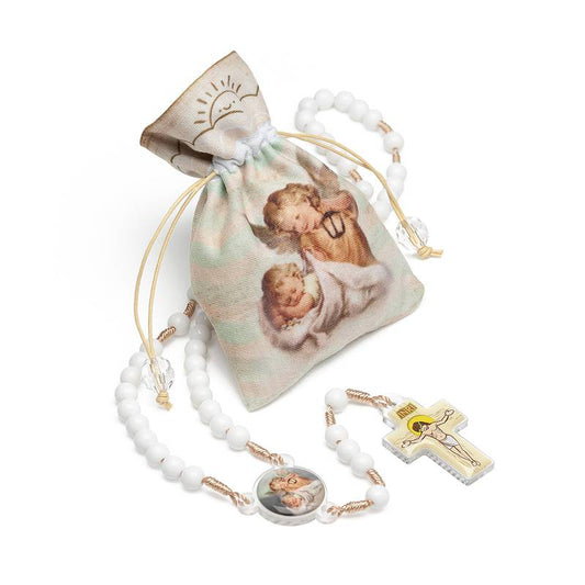 Terço Infantil Anjo da Guarda com Saquinho