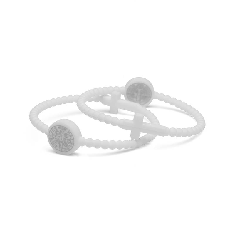 Pulseira Fé e Proteção – Medalha de São Bento e Cruz