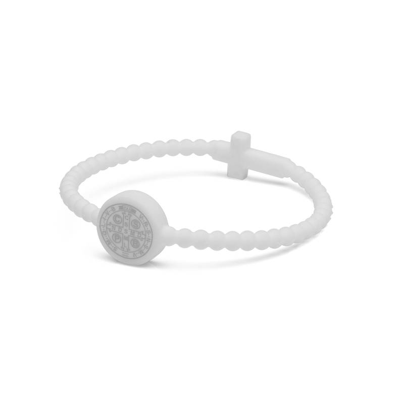 Pulseira Fé e Proteção – Medalha de São Bento e Cruz