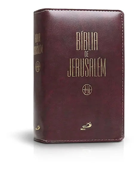 Bíblia de Jerusalém – Média com Zíper | Vinho