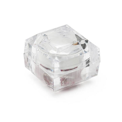 Lembrança de Crisma – Caixa Acrílica com Terço de Miçangas Vermelhas