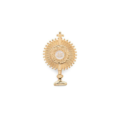 Broche Ostensório Dourado de Metal