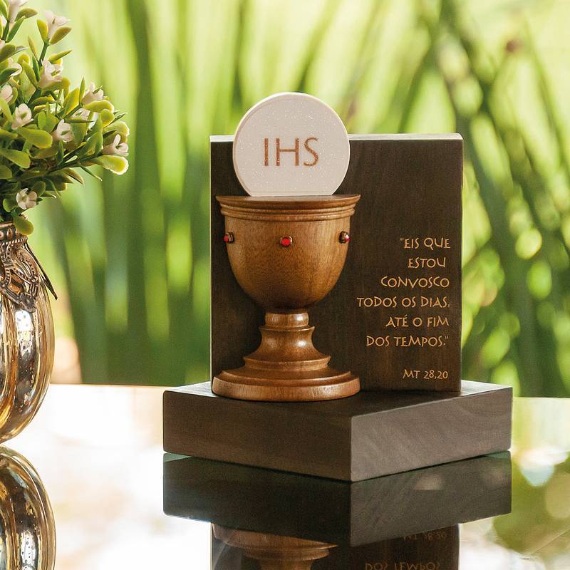 Adorno Eucarístico – Cálice com Hóstia (IHS)
