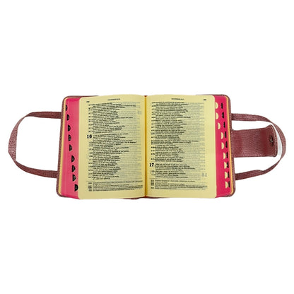 Bíblia com Alça - Bolso - Rosa