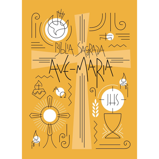 Bíblia Sagrada Ave-Maria - Capa Símbolos