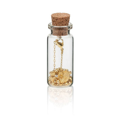 Colar Terço Nossa Senhora das Graças Dourado – com Vidrinho