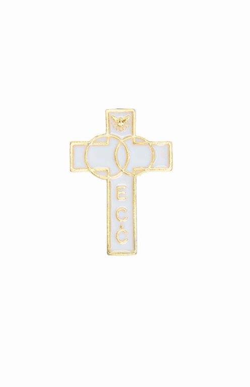Botom ECC Dourado com Cruz – Encontro de Casais com Cristo