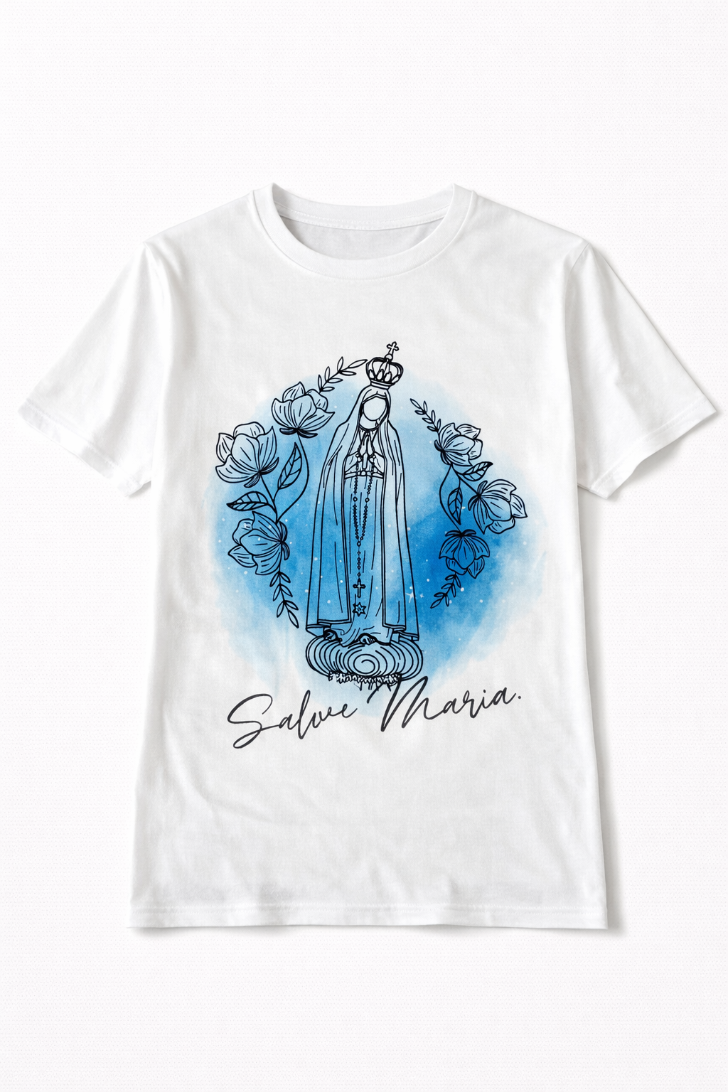 Camiseta Nossa Senhora de Fátima – Salve Maria (Unisex)
