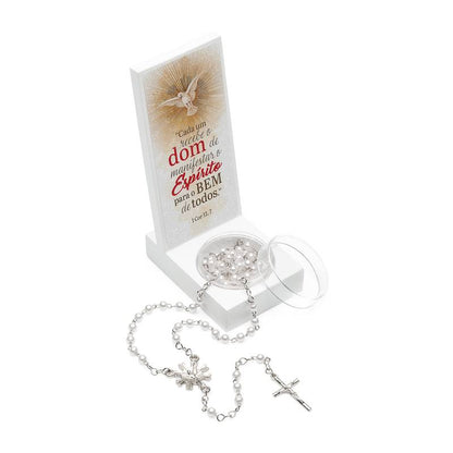 Lembrança de Crisma – Branca com Terço