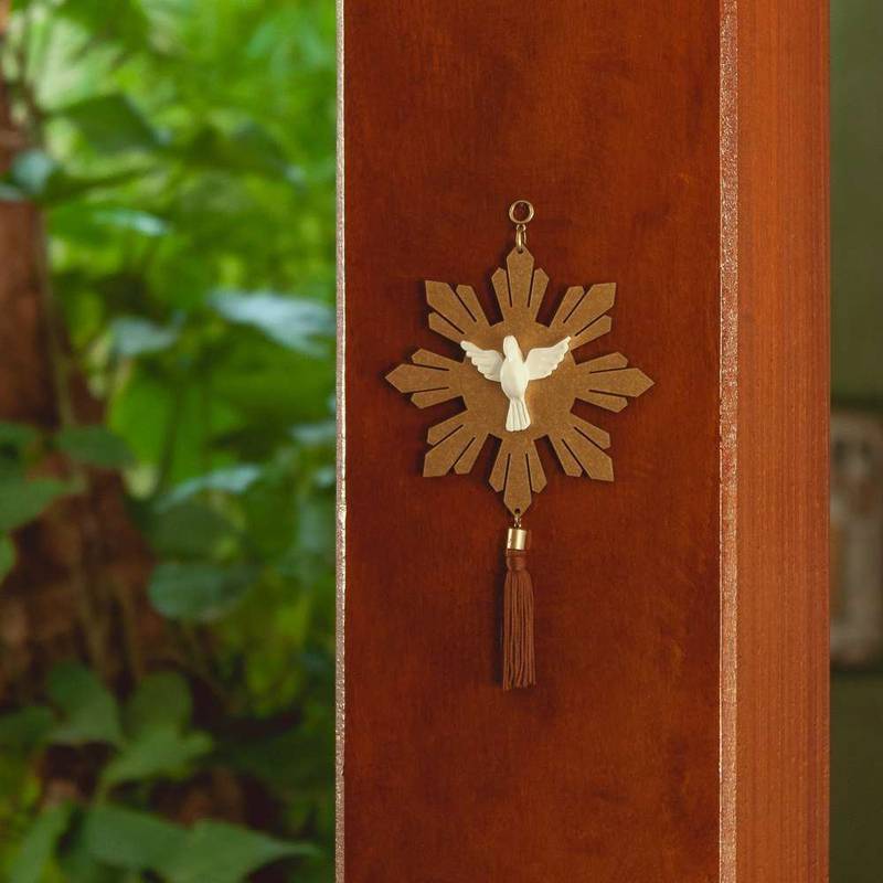 Adorno de Porta Espírito Santo – Raios Dourados