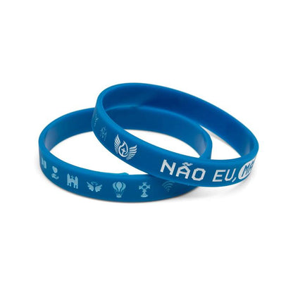 Pulseira de Silicone “Não Eu, Mas Deus” – São Carlo Acutis