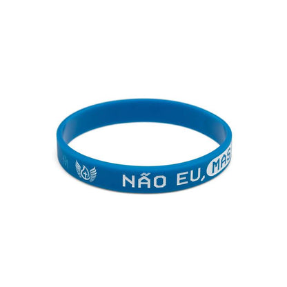 Pulseira de Silicone “Não Eu, Mas Deus” – São Carlo Acutis