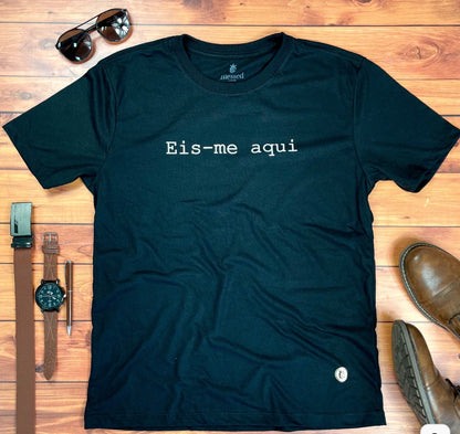 Men's Black T-Shirt Here I Am