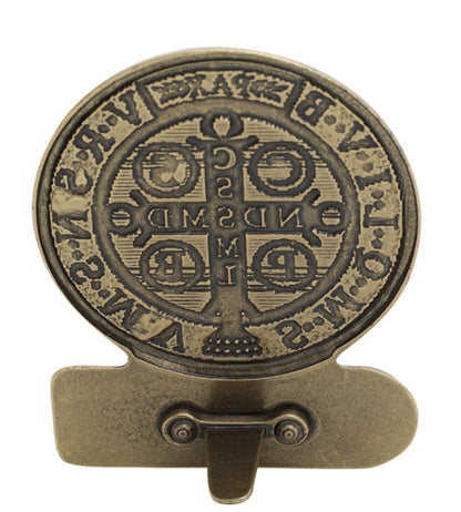 Adorno de Mesa - Medalha de São Bento com Oração (10 cm)