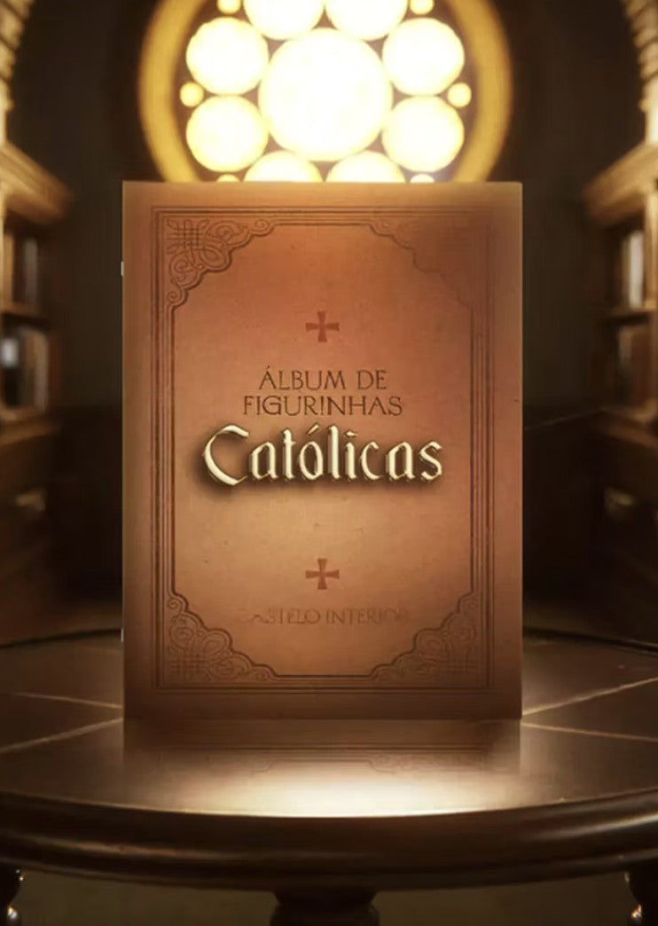 Álbum com 5 Pacotes de Figurinhas - Castelo Interior