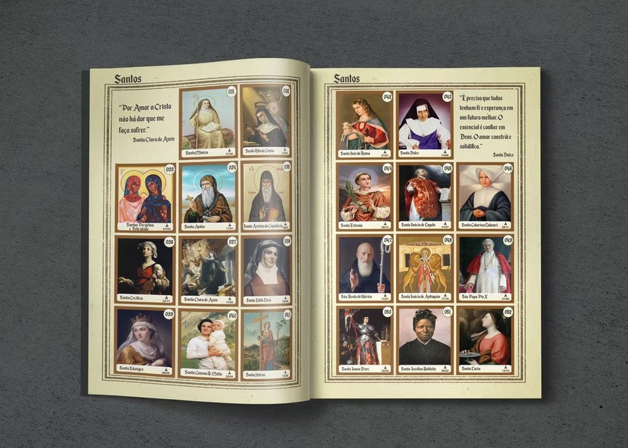 Álbum com 5 Pacotes de Figurinhas - Castelo Interior