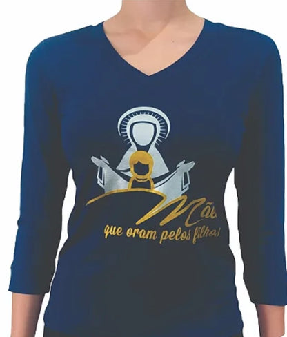 Baby Look Mothers Who Pray 3/4 sleeve T-shirt