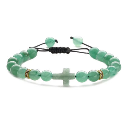 Pulseira Feminina com Cruz Ajustável