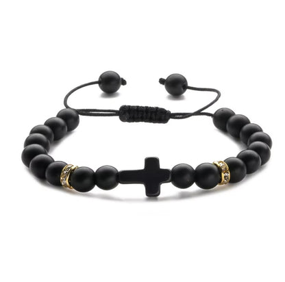 Pulseira Feminina com Cruz Ajustável