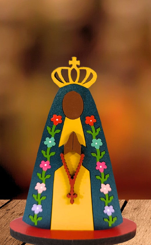 Our Lady of Aparecida Floral – Sizes M and Mini