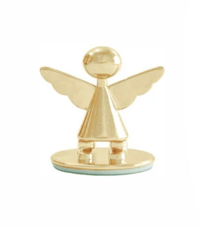 Mini Anjo da Guarda com Santinho – Dourado ou Prata