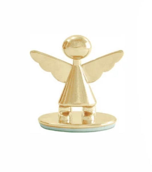 Mini Anjo da Guarda com Santinho – Dourado ou Prata