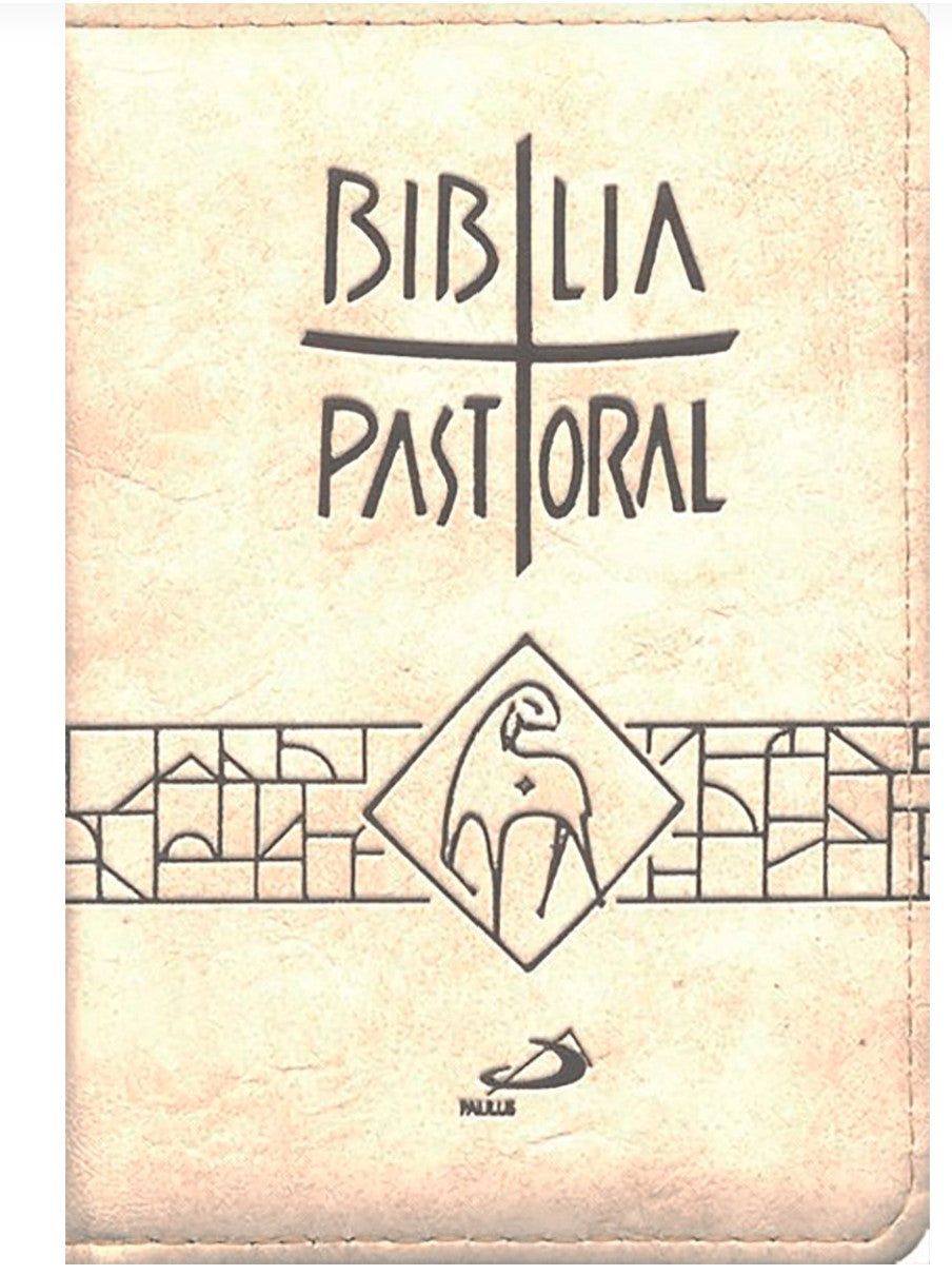 Nova Bíblia Pastoral – Bege com Zíper