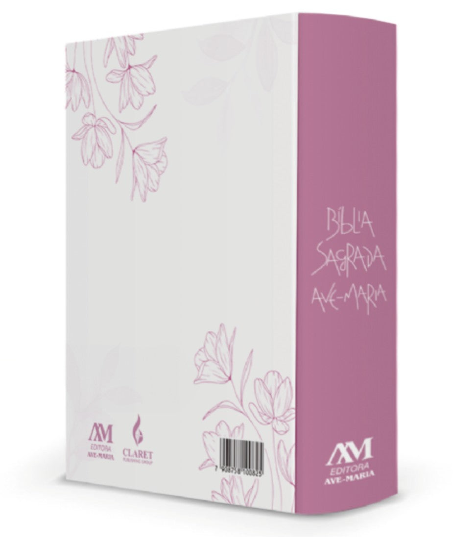 Bíblia Sagrada Ave-Maria – Capa Flores Rosa
