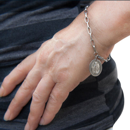 Pulseira Consagração Nossa Senhora das Graças com Cadeado