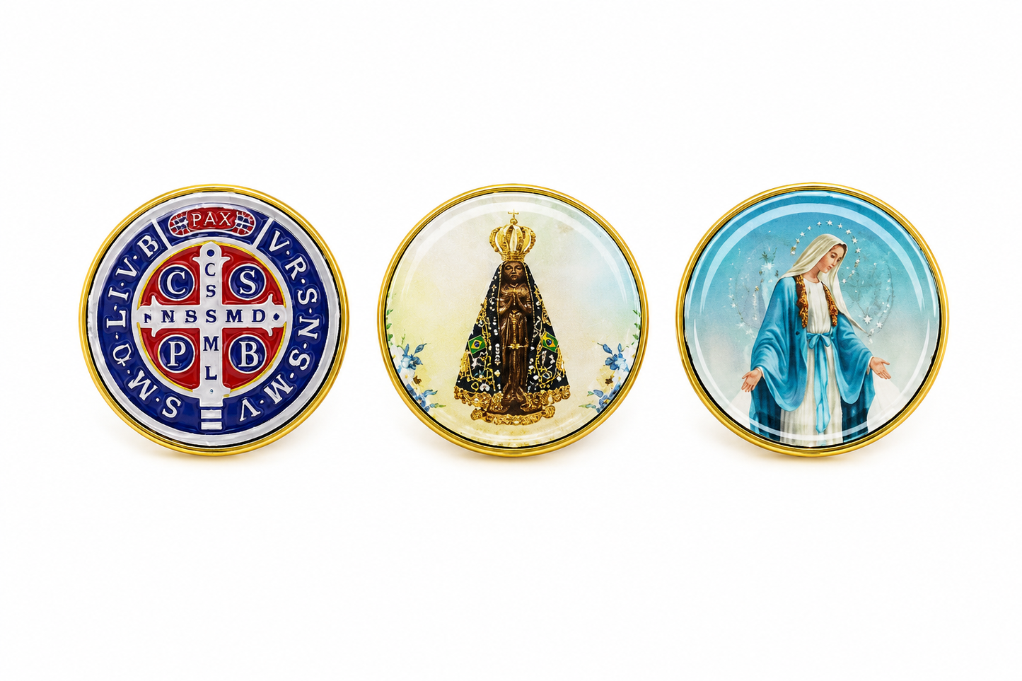 Bóton Religioso Redondo – Diversas Devoções