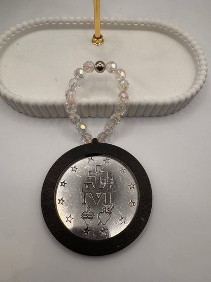 Adorno de Porta da Nossa Senhora das Graças e Medalha Milagrosa
