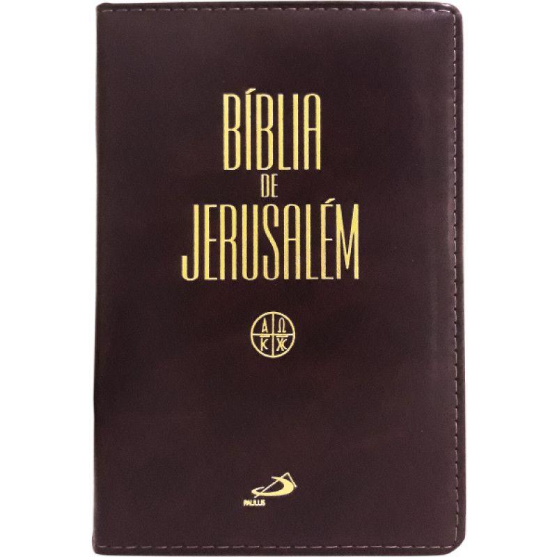 Bíblia de Jerusalém – Média com Zíper | Vinho