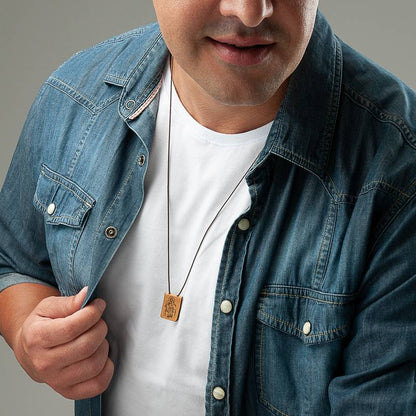 Escapulário de Couro com Folheto – Nossa Senhora do Carmo