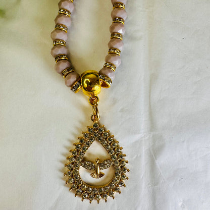 Crystal Ornament with Holy Spirit Medal
