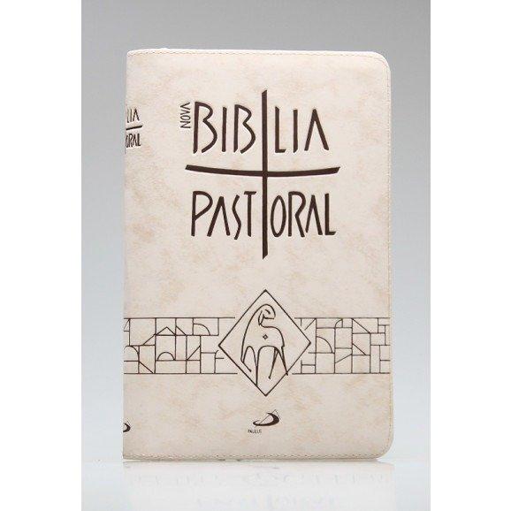 Nova Bíblia Pastoral – Bege com Zíper
