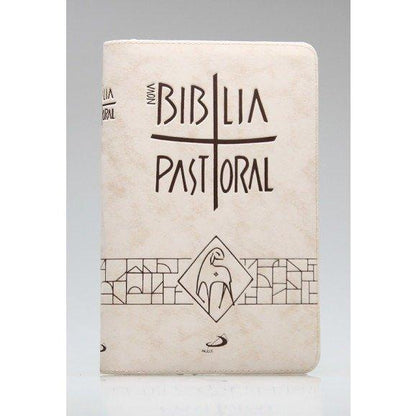 Nova Bíblia Pastoral – Bege com Zíper