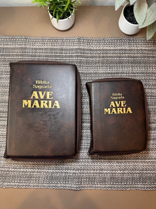 Bíblia Ziper Marrom
