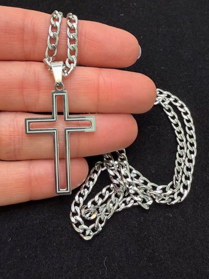 Corrente Masculina Crucifixo