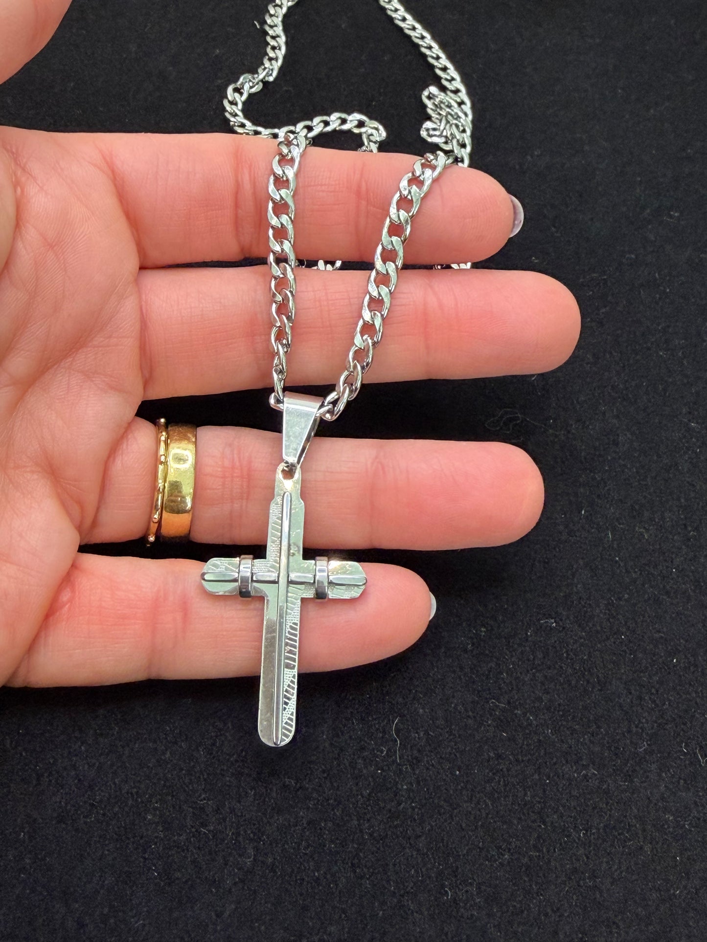 Corrente Masculina Crucifixo