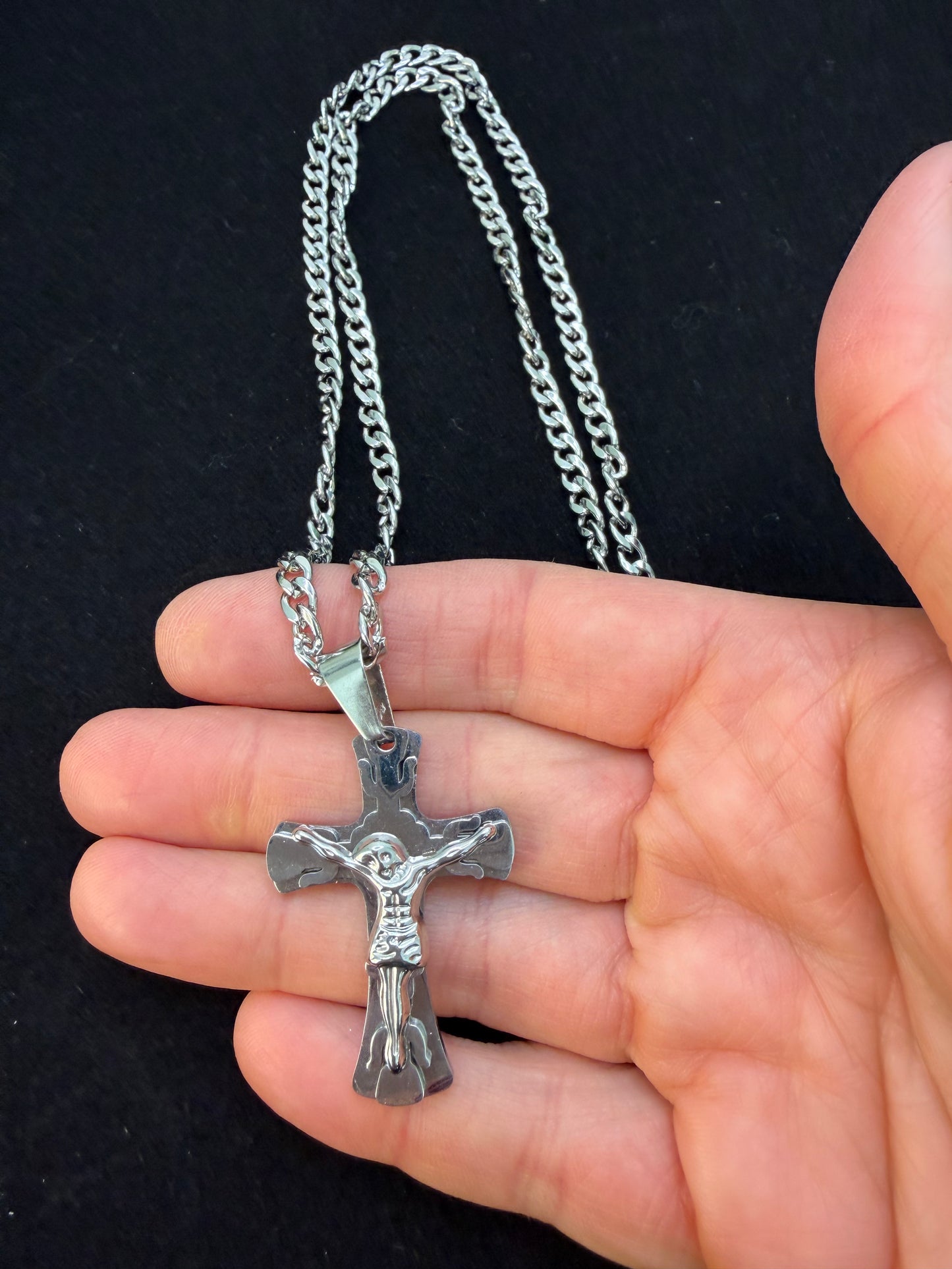 Corrente Masculina Crucifixo