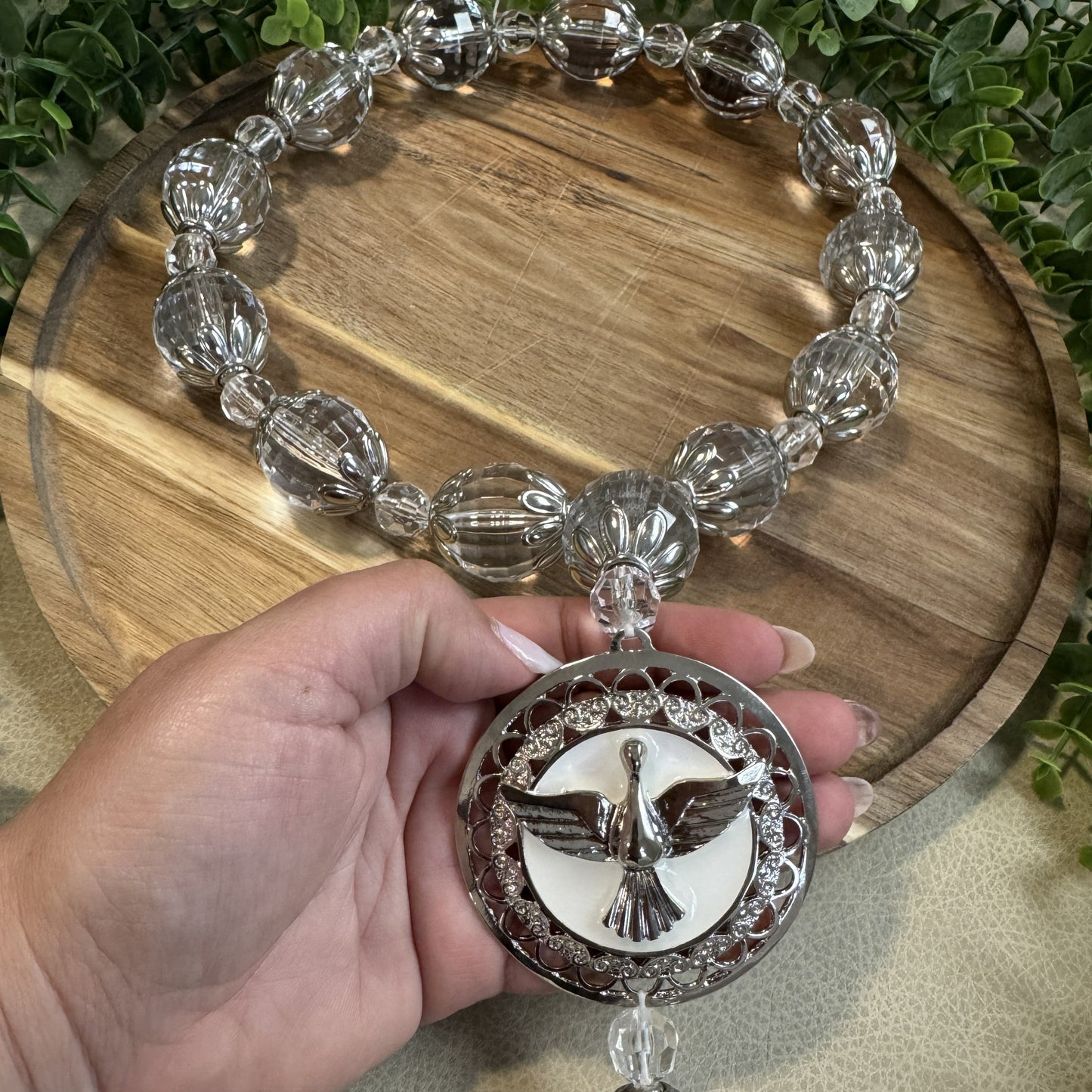 Colar de Mesa Espírito Santo Cristal