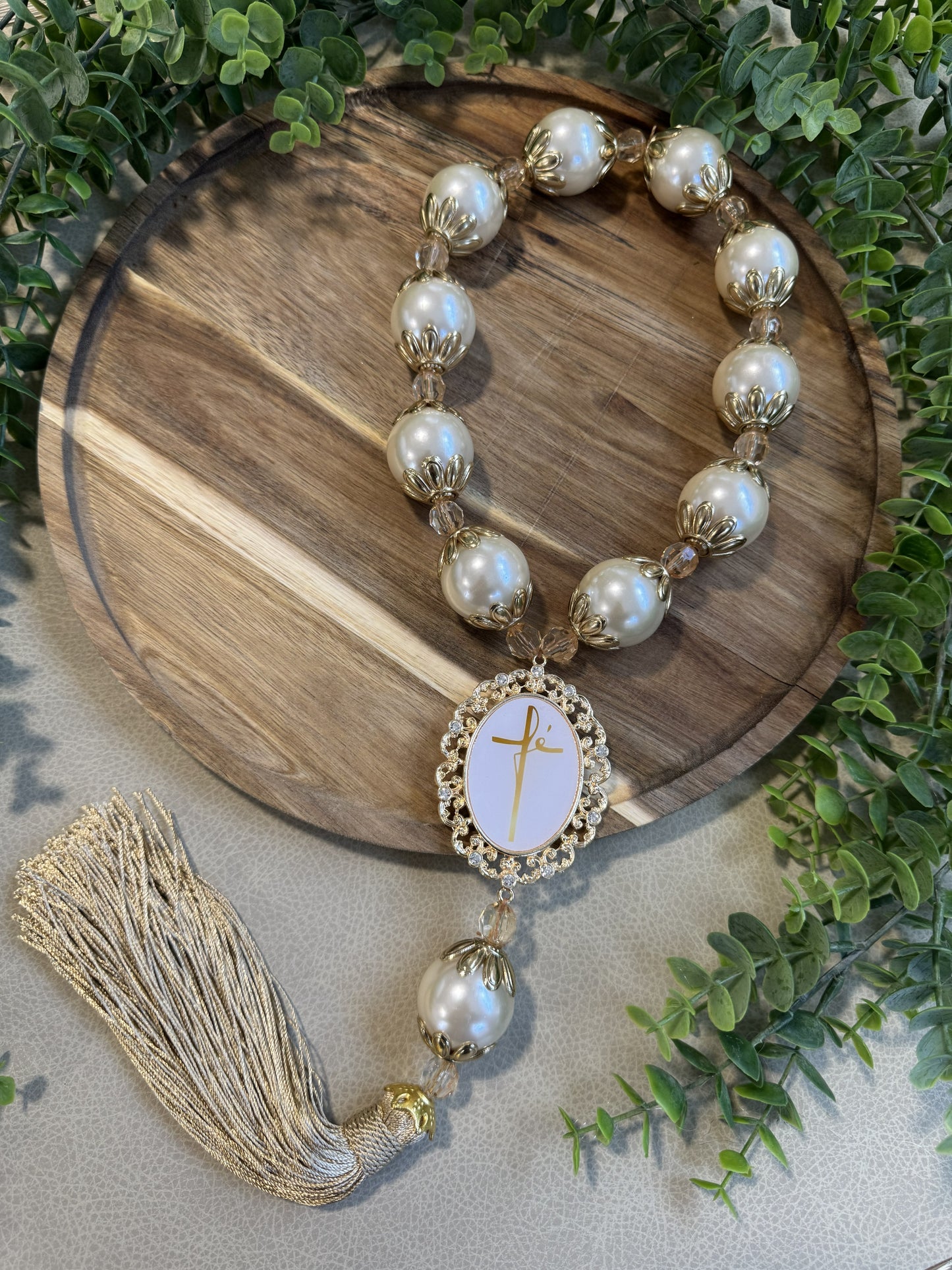 Faith Decorative Necklace with the Lord's Prayer – Elegance and Devotion