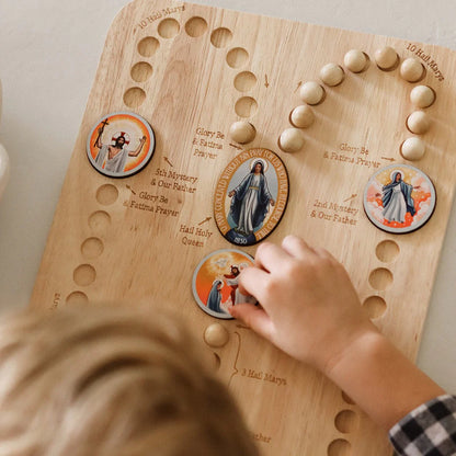 Tablero del rosario Montessori