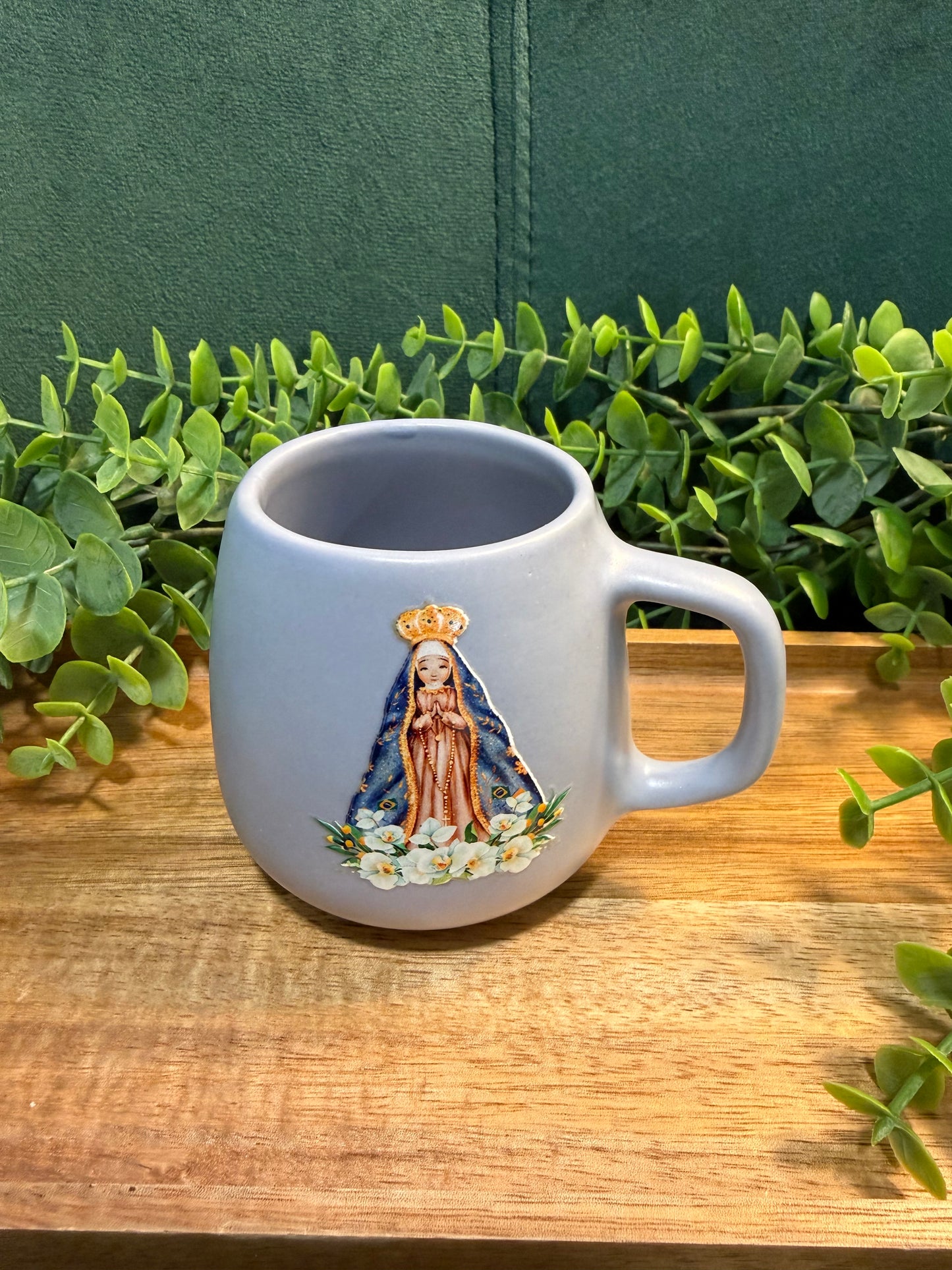 Xícara Mariana em Cerâmica – Coleção Nossa Senhora